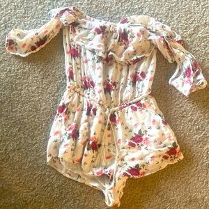 Off the shoulder romper
